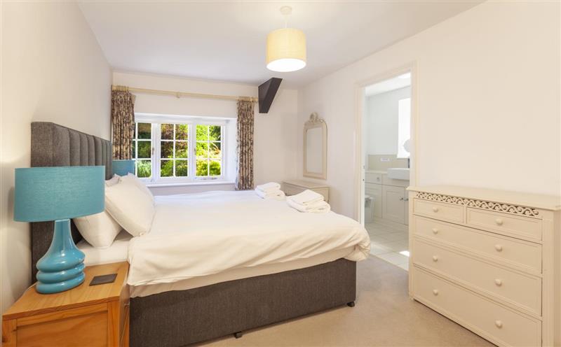 One of the bedrooms at Horner Cottage, Luccombe