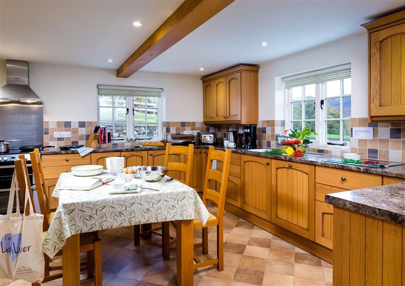 This is the kitchen at Horrockwood Farm, Ullswater