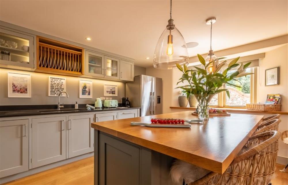 The stylish modern kitchen is very well-equipped at Horse Yard Barn, Warham