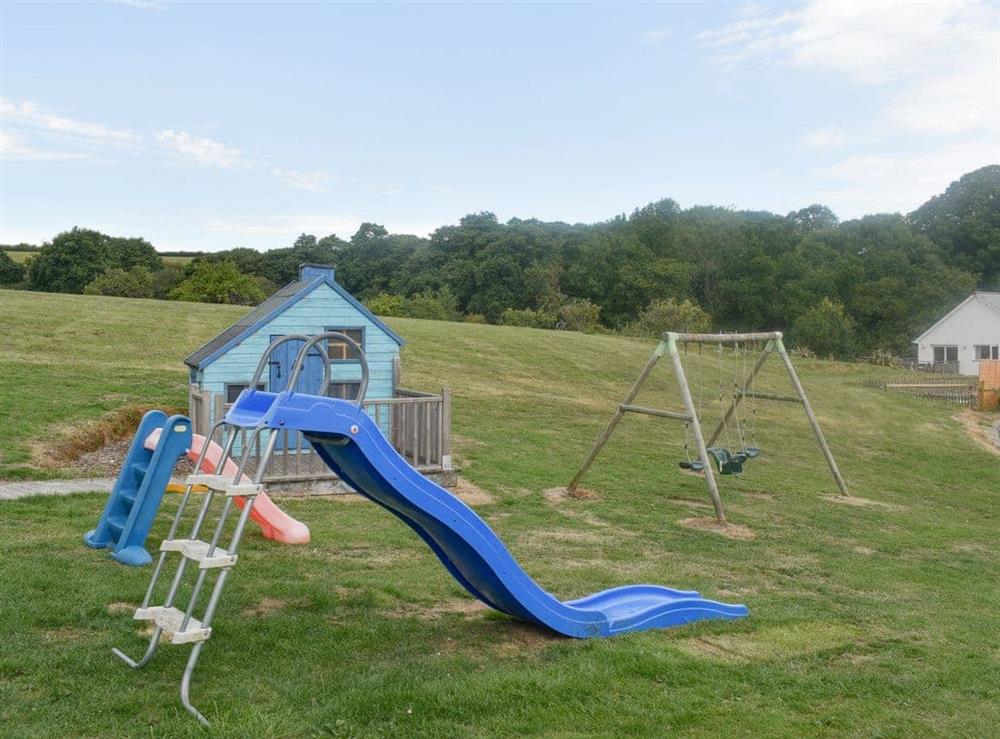 Children’s play area at Horselake Farm Cottages: Discovery in Cheriton Bishop, Devon