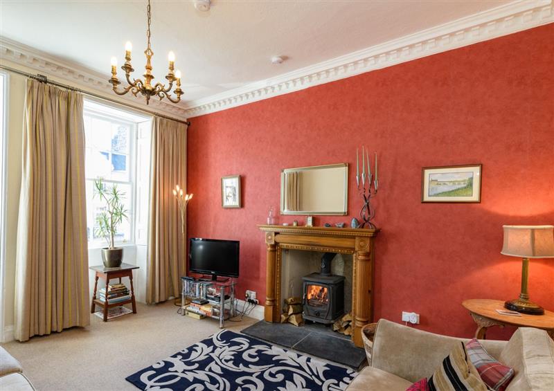 The living room at Horsemarket Apartment, Kelso