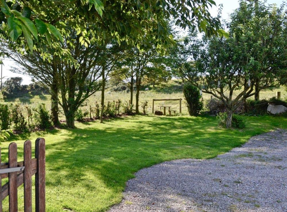 Attractive gardens at Horsepark Cottage in Gatehouse of Fleet, Kirkcudbrightshire