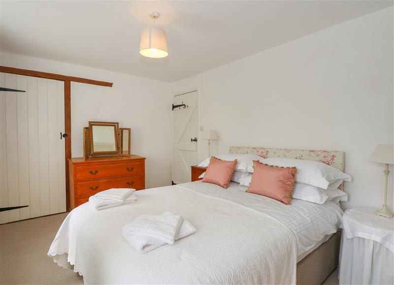 One of the bedrooms at Horseshoe Cottage, Pentney
