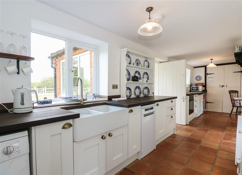 This is the kitchen at Horseshoe Cottage, Pentney