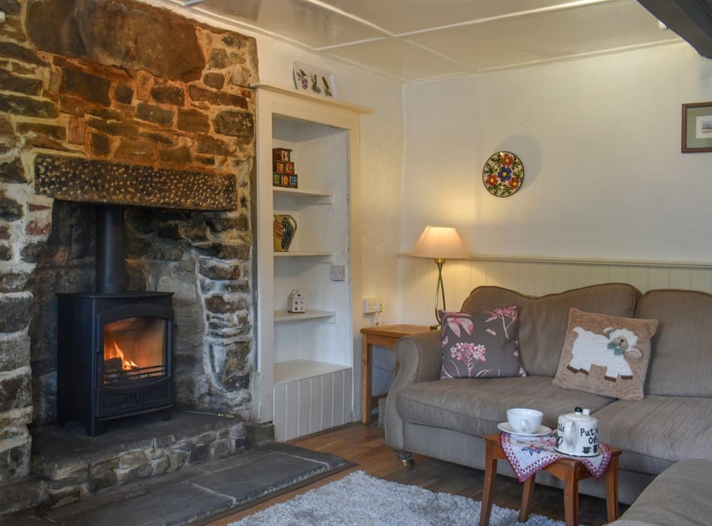 Living area at Horseshoe Cottage in Starbotton, North Yorkshire