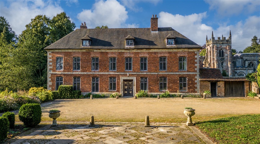 The exterior of Norbury Manor, Derbyshire at Horton Court in Nr Chipping Sodbury, Gloucestershire