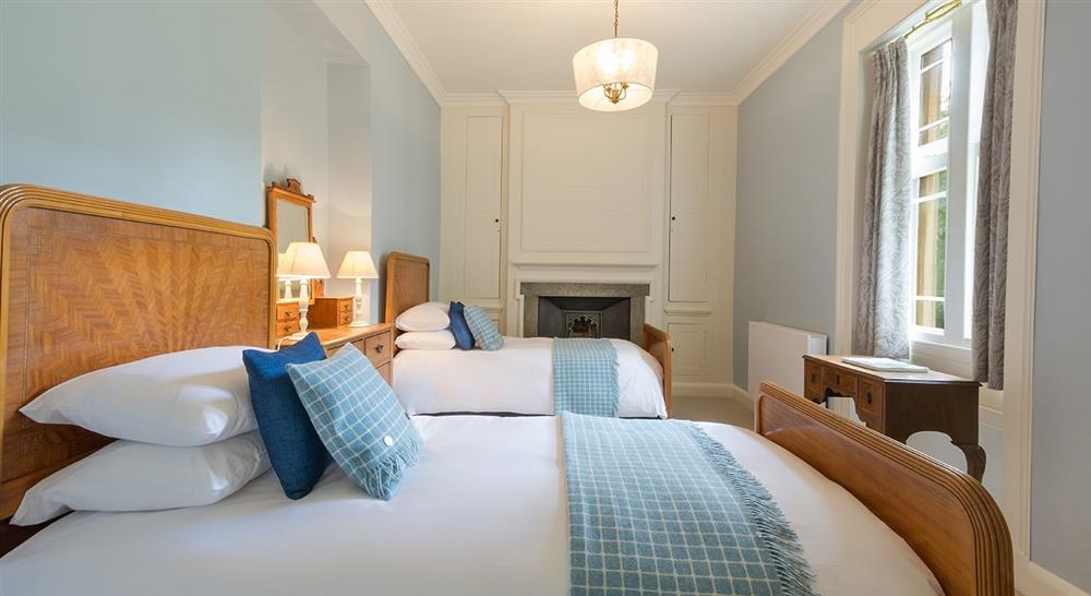 Twin bedroom at Horton Court in Nr Chipping Sodbury, Gloucestershire