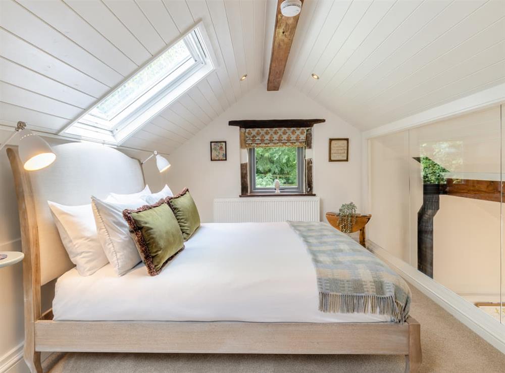 Double bedroom at Hotching Barn in Wheston, near Tideswell, Derbyshire