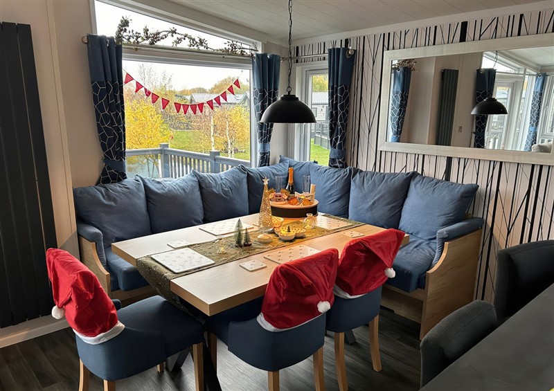 The living area at Hotchkin Lodge, Woodhall Spa