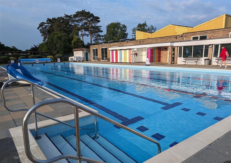 The swimming pool at Hotchkin Lodge, Woodhall Spa