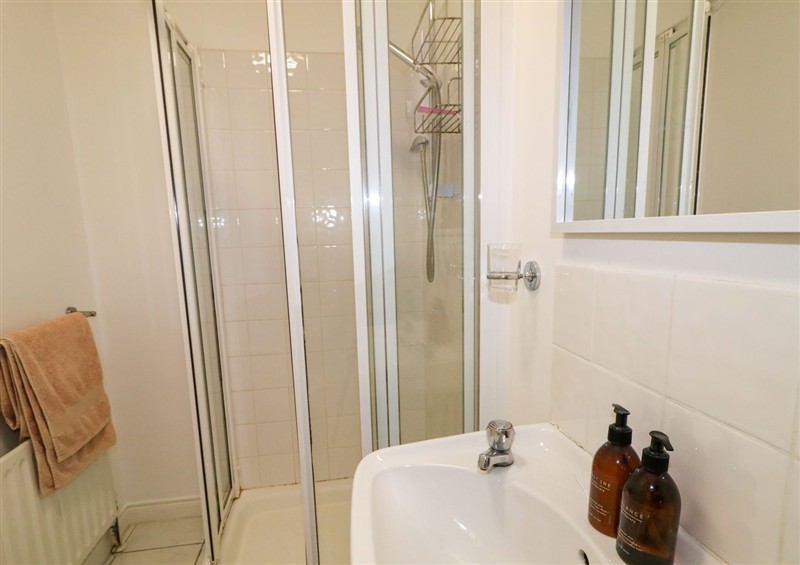 This is the bathroom at House by the Sea, Glenariffe near Waterfoot