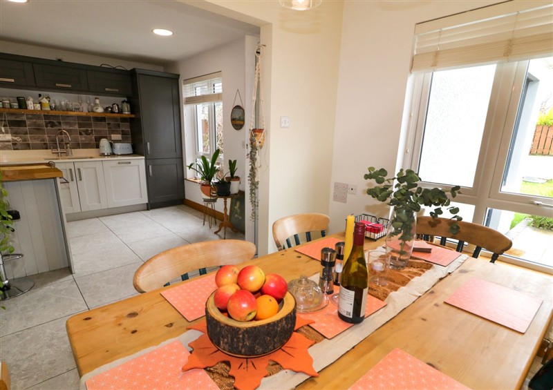 This is the dining room at House by the Sea, Glenariffe near Waterfoot