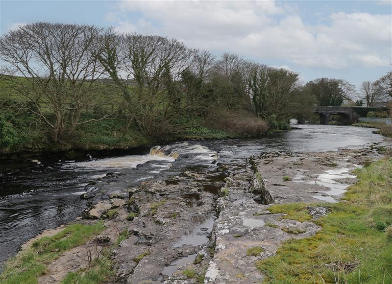 The area around House Of Ireland at House Of Ireland, Easkey