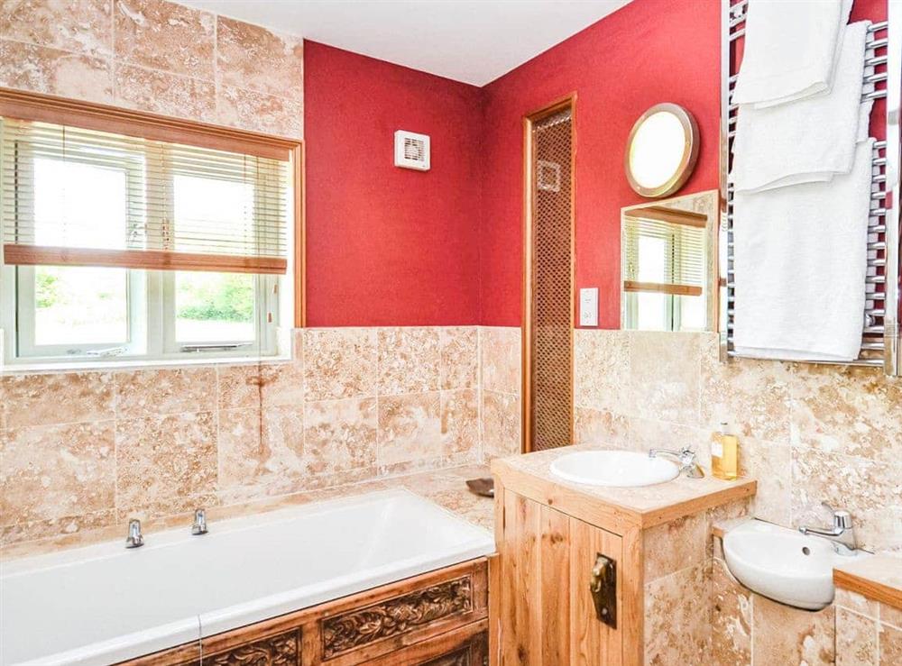 This is the bathroom at House on the Brooks in Pulborough, West Sussex