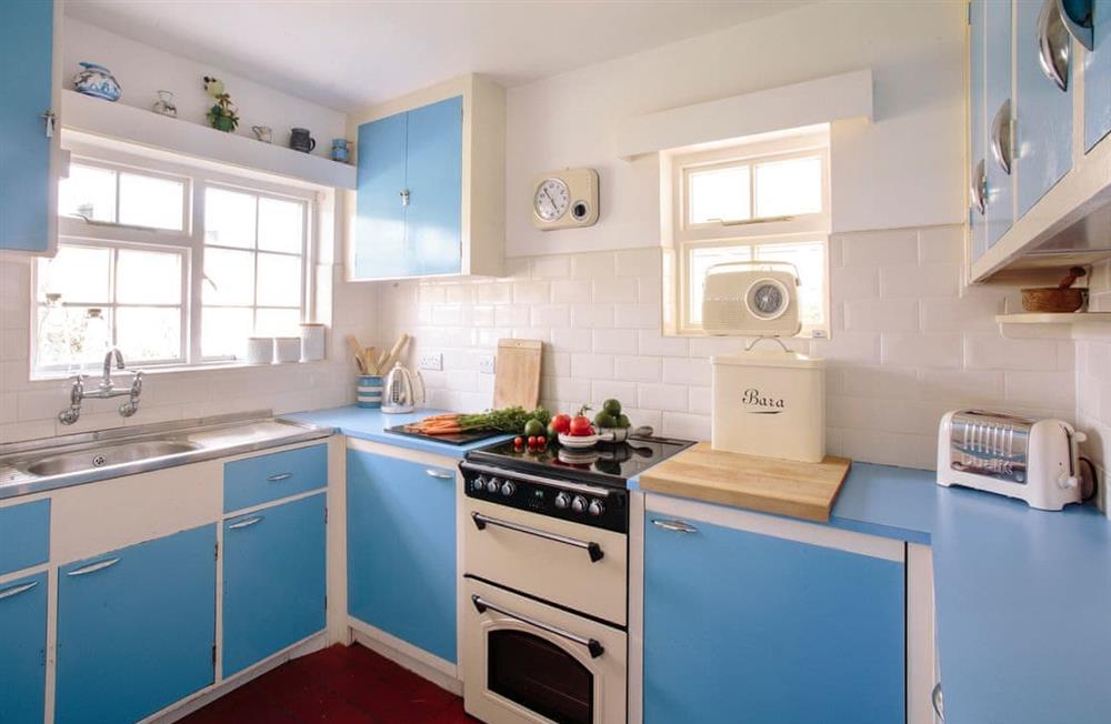 This is the kitchen at House On The Corner in Morfa Nefyn, near Nefyn, Gwynedd
