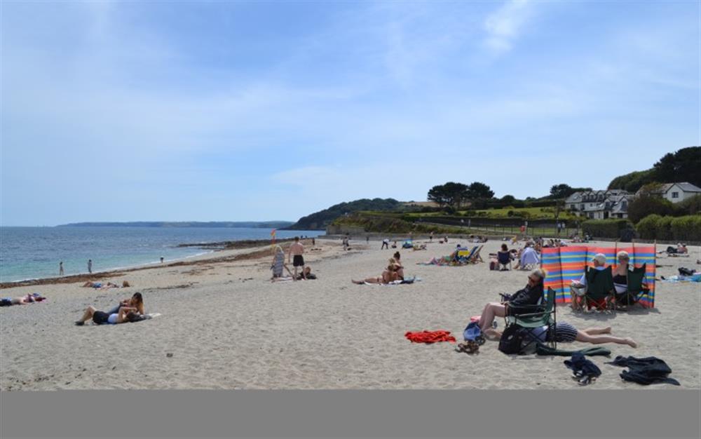 The beeautiful Gyllyngvase Beach, Falmouth. Be sure to pop into the Gylly Beach Caf for a delicious lunch at Hove To in Helford Passage
