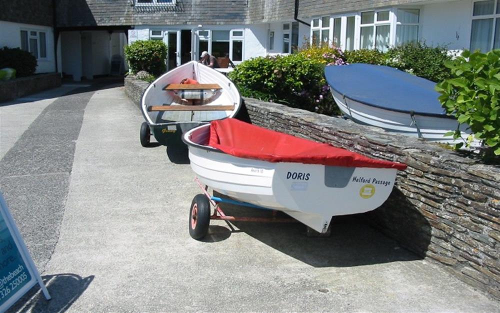 Why not bring your own boat, Ian at Helford River Boats will fix you up with a mooring.  at Hove To in Helford Passage