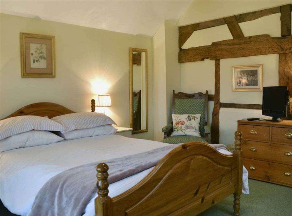 Comfortable double bedroom at Howards End in Middleton-on-the-Hill, near Leominster, Herefordshire