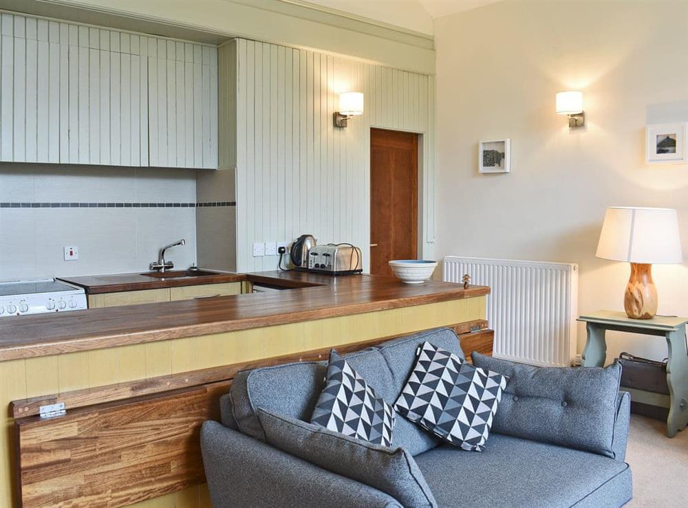 Inviting kitchen area at Howegrain Lodge in Pooley Bridge, near Ullswater, Cumbria