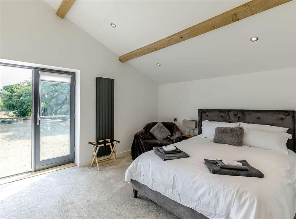 Master bedroom at Howell Hall Barn in Howell, Lincolnshire