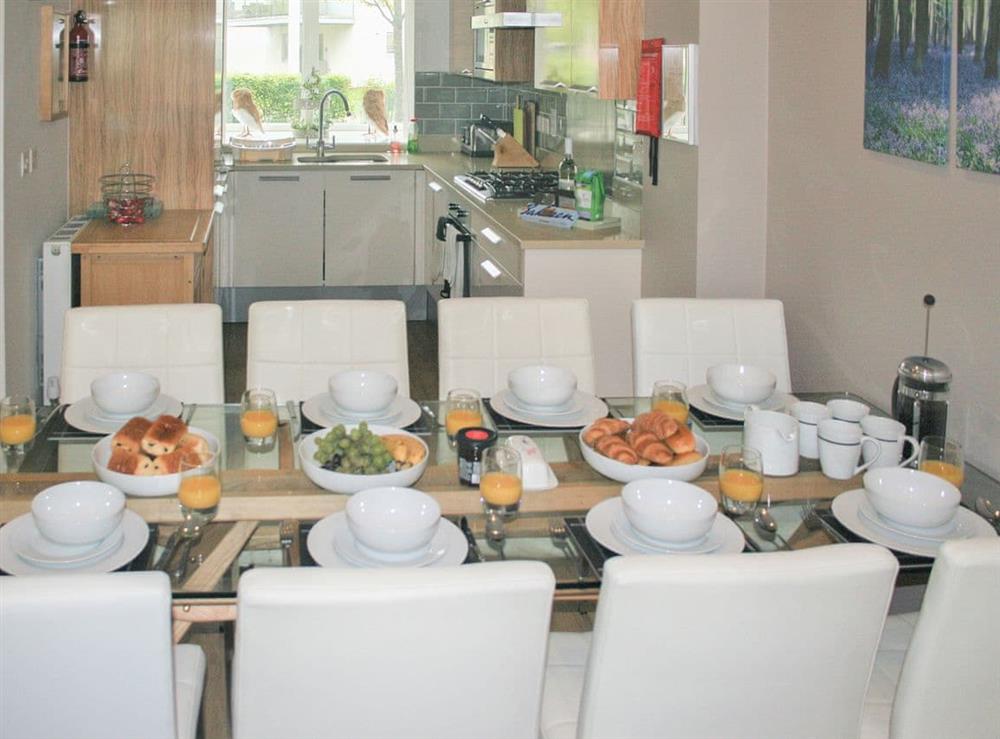 Dining area & kitchen at Howells Mere in Somerford Keynes, Gloucestershire