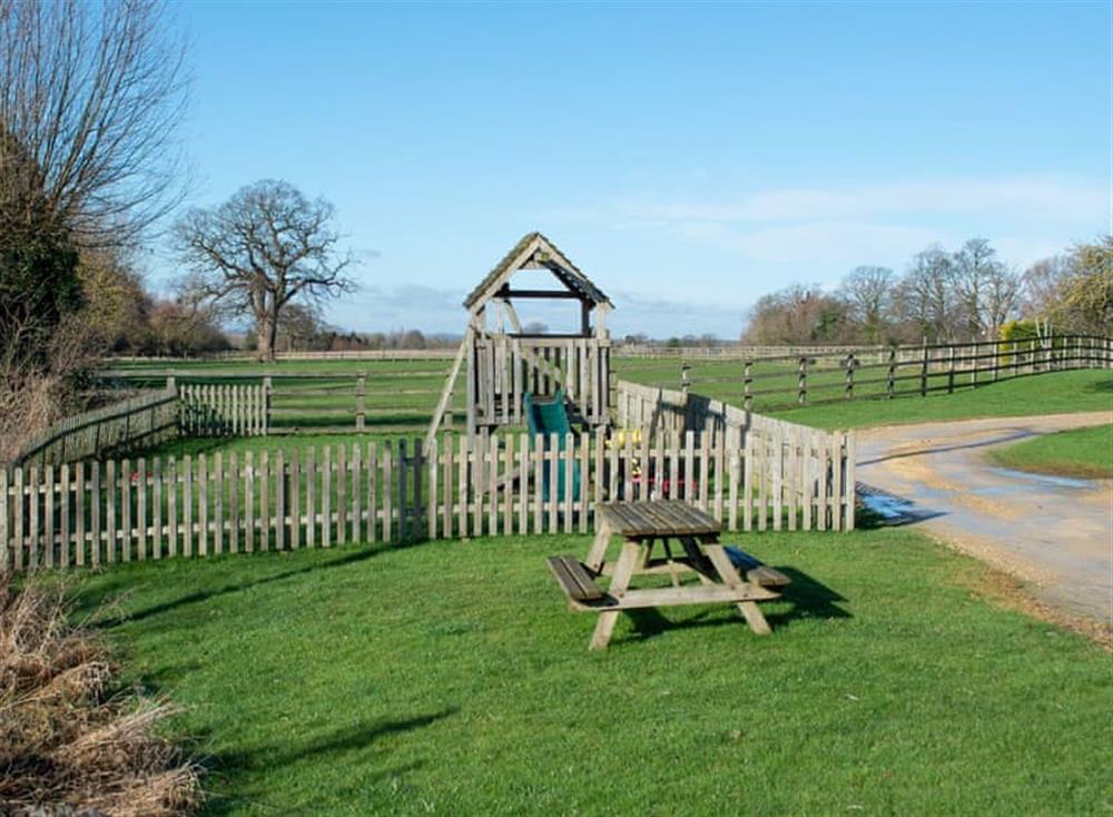 Children’s play area at Huckleberry Barn in Chipping Campden, England
