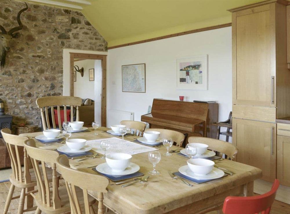 Spacious dining area at Hume Orchard Steading in Hume, near Kelso, Roxburghshire