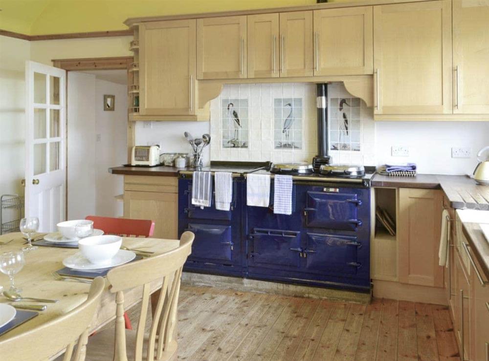Well-equipped kitchen with ‘range’ cooker at Hume Orchard Steading in Hume, near Kelso, Roxburghshire