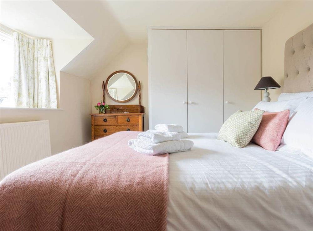 Double bedroom at Hungate Garden Cottage in Hungate, Pickering, North Yorkshire., Great Britain