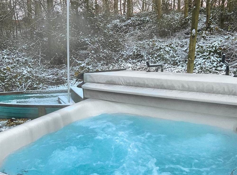Hot tub (photo 2) at Hunters Lodge in Felton, Northumberland