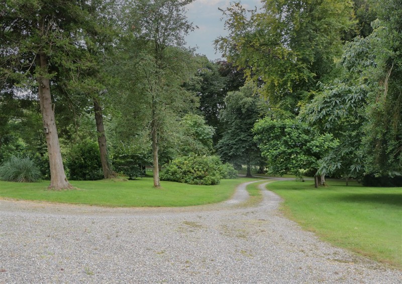 This is the garden at Huntsmans Cottage, Cartmel