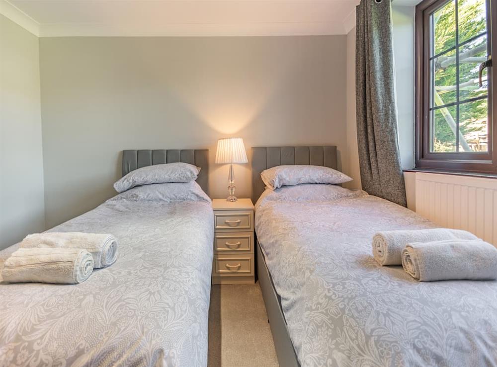 Twin bedroom at Hwylfa Ddafydd in Llysfaen, near Colwyn Bay, Clwyd