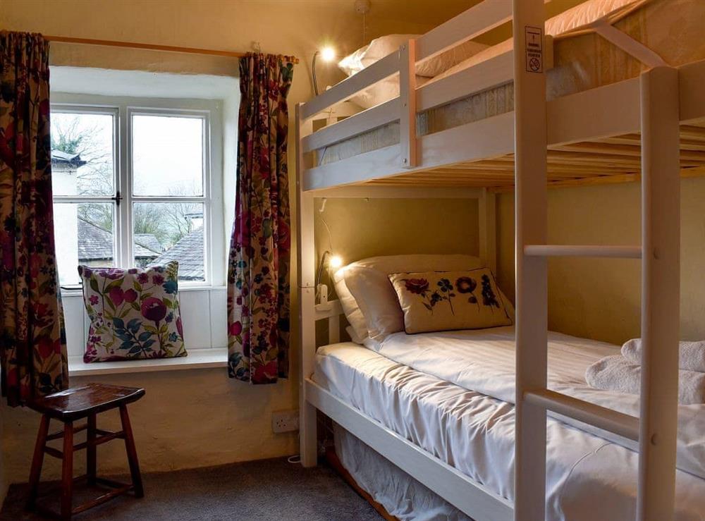Bunk bedroom at Hydrangea Cottage in Witherslack, near Grange-over-Sands, Cumbria