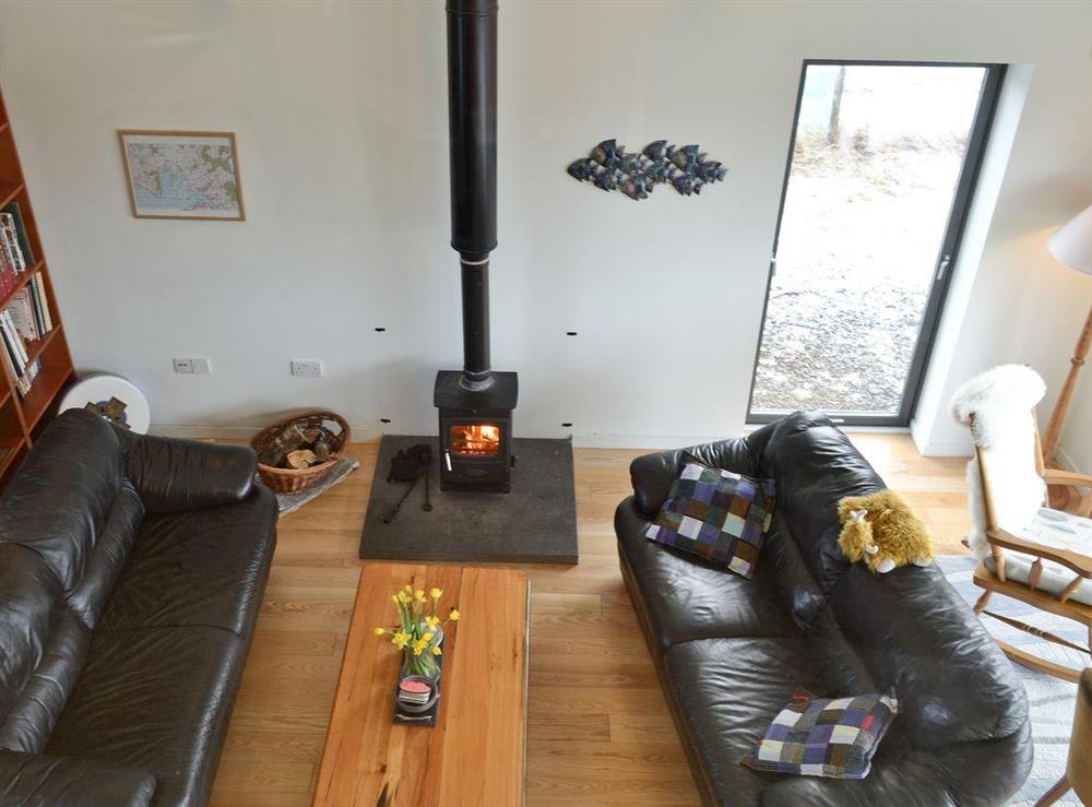 Open plan style Living room with wood burning stove (photo 2) at Hygge in Isle of Skye, Isle Of Skye