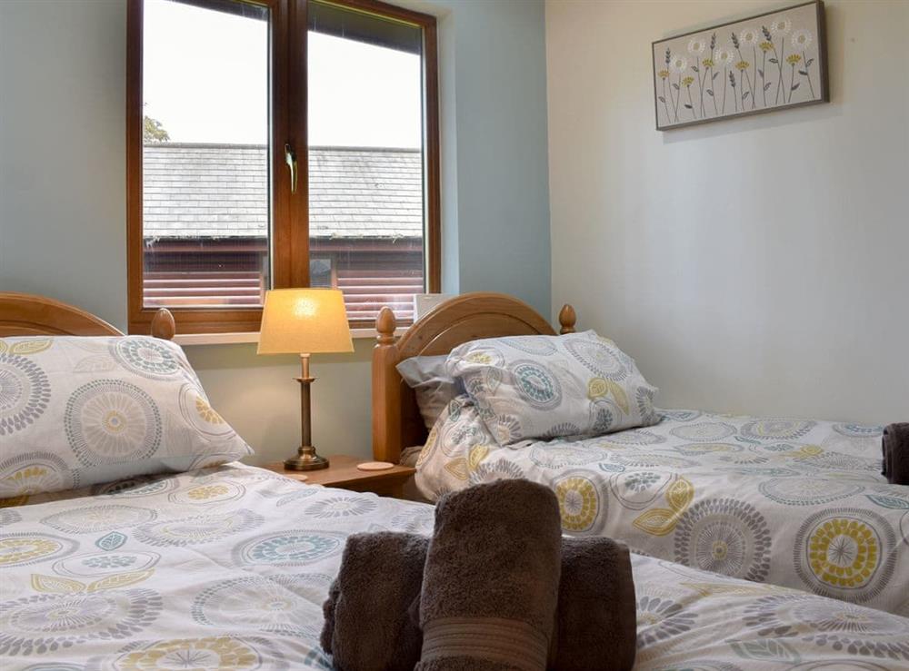Twin bedroom at Hygge Lodge in Flamborough, North Humberside