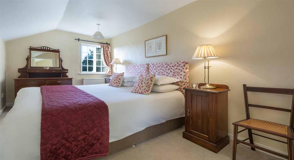A large interior double bedroom at Ickworth Gardens House in Bury St Edmunds, Suffolk