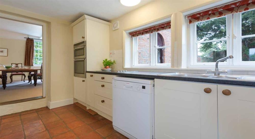 Interior kitchen of Gardens House, Bury St Edmunds, Suffolk at Ickworth Gardens House in Bury St Edmunds, Suffolk