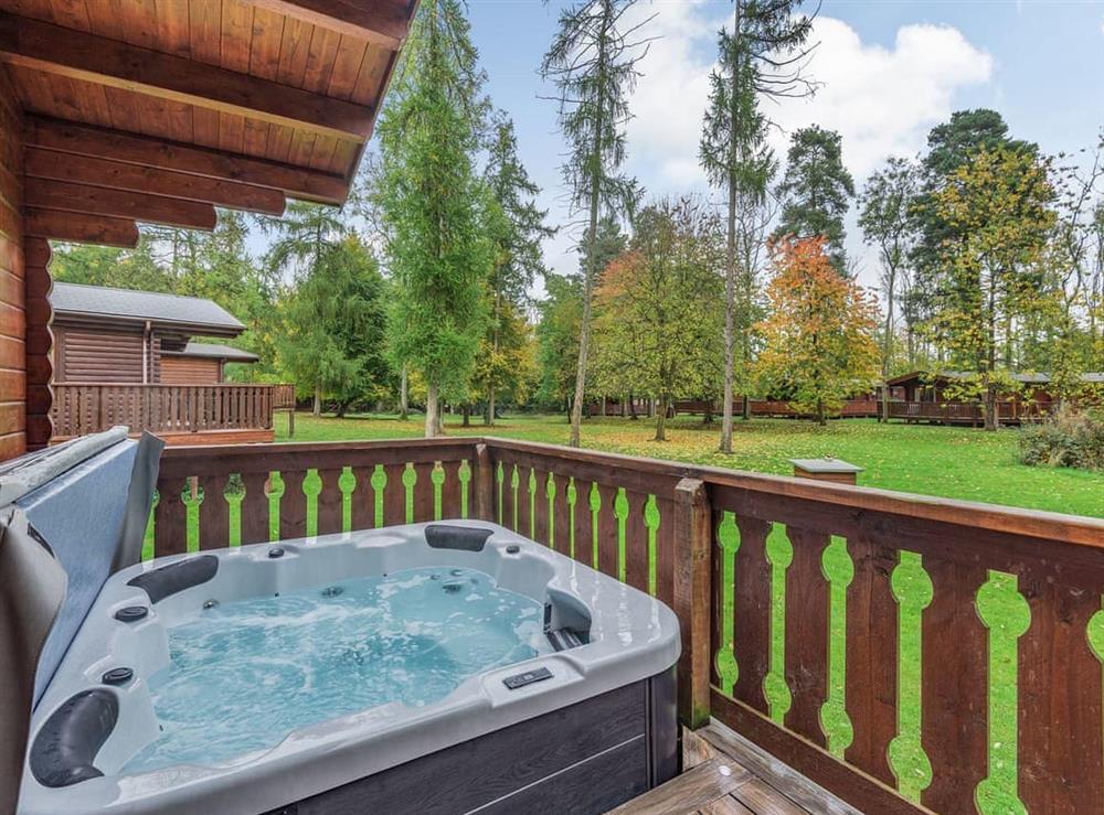 Hot tub at Ilodge 73 in Kenwick Park, near Louth, Lincolnshire