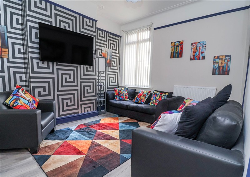 This is the living room at Ince Lodge, Liverpool