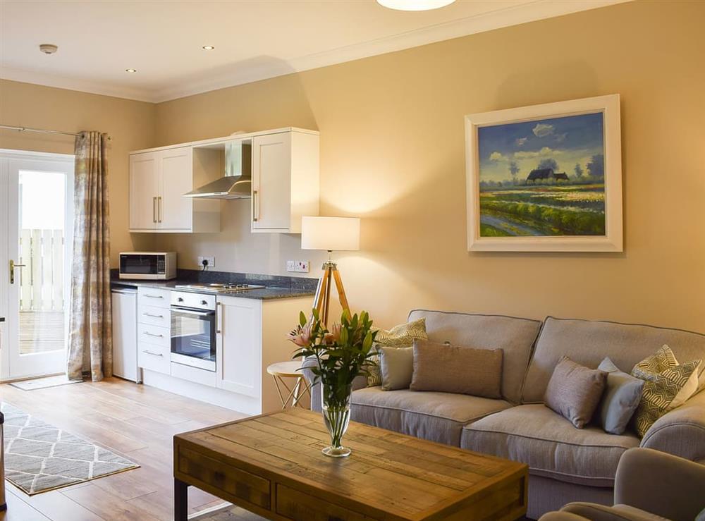 Open plan living space at Craigmore View, 