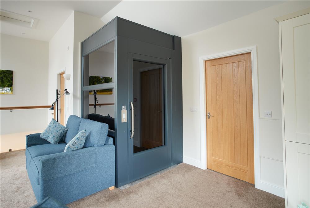 Lift from the ground floor at Independent Apartment, Netherby Hall, Longtown