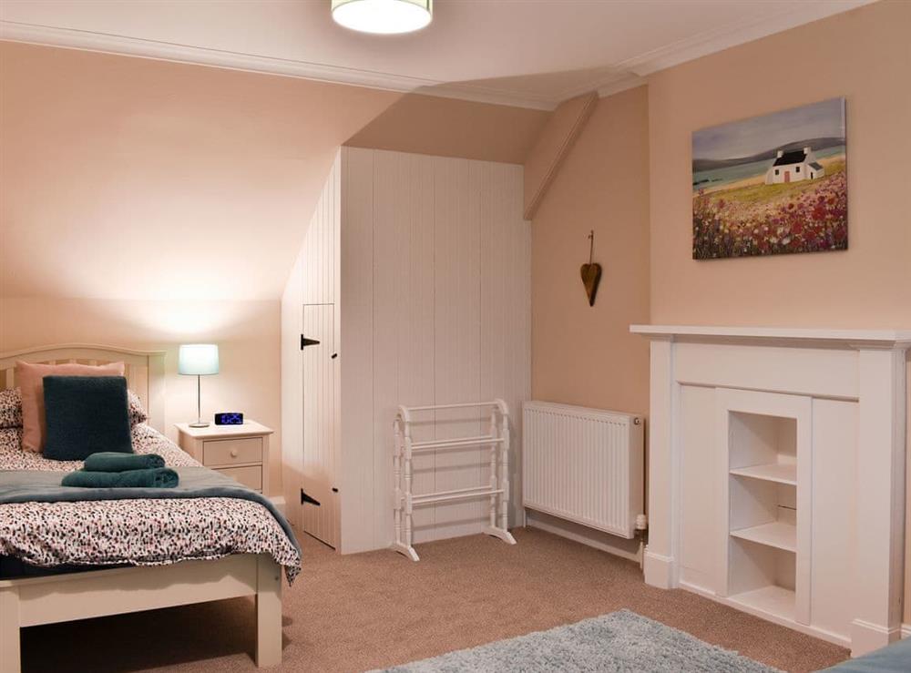 Pretty twin bedroom at Ingleside in Whiting Bay, Isle of Arran, Scotland