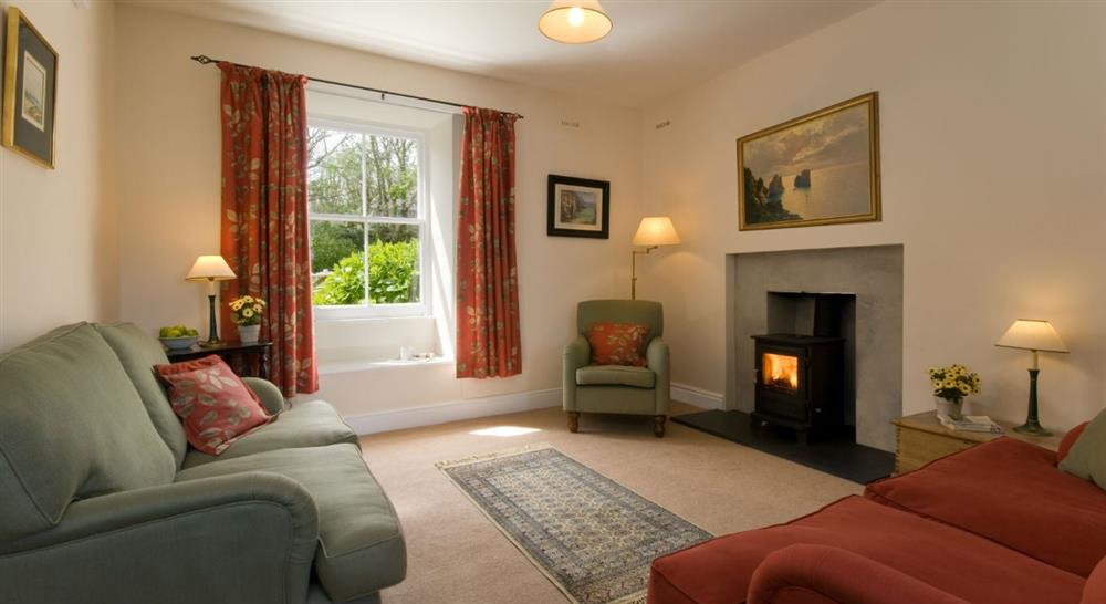 The sitting room at Inglewidden Vean in Helston, Cornwall