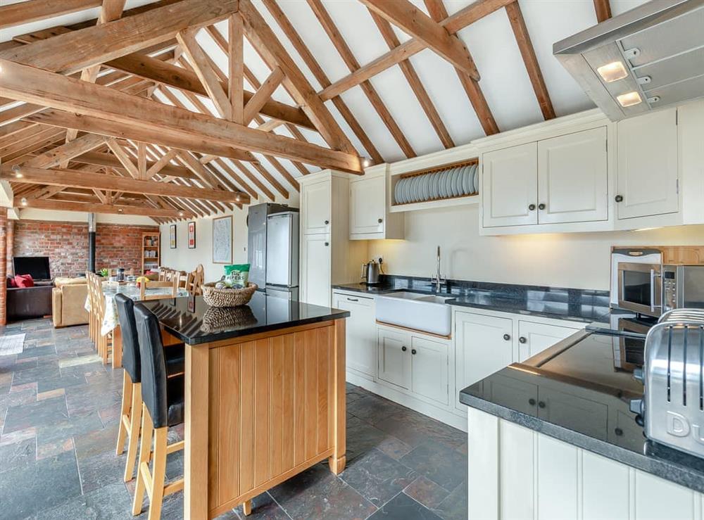Kitchen area at Ings Barn in Thorpe Culvert, near Skegness, Lincolnshire