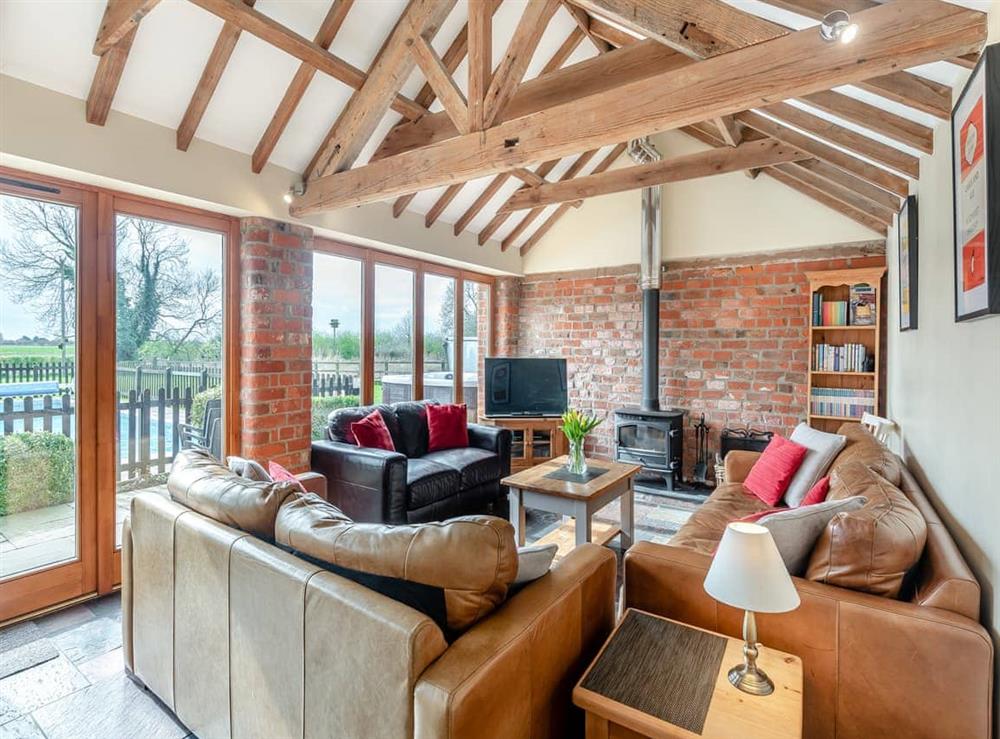 Living area at Ings Barn in Thorpe Culvert, near Skegness, Lincolnshire