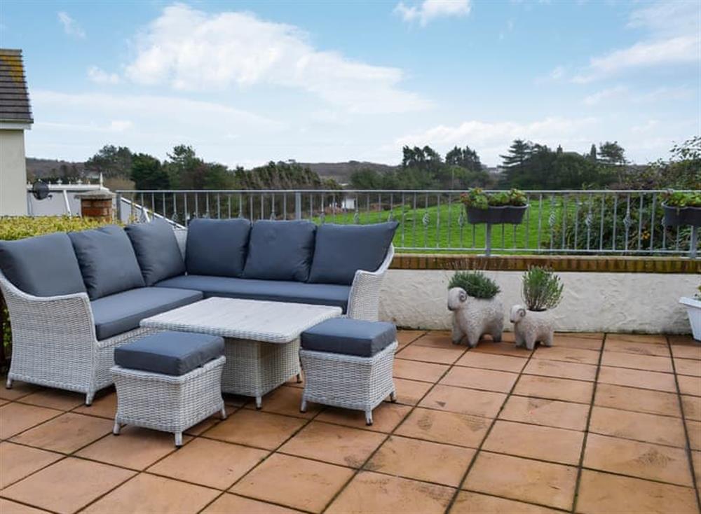 Patio with garden furniture (photo 2) at Inland View in Trearddur Bay, near Holyhead, Anglesey, Gwynedd