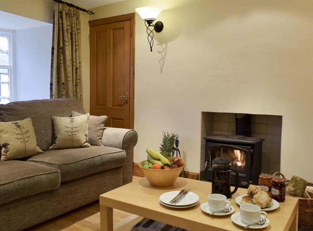 Living area at Inn Cottage in Muckhart, near Gleneagles, Clackmannanshire