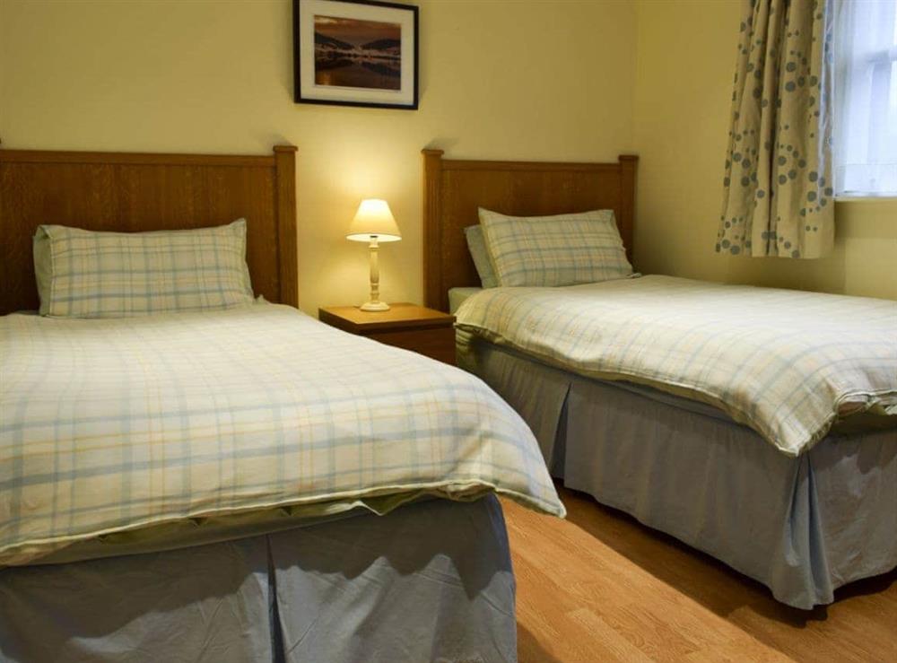 Twin bedroom at Inn Cottage in Muckhart, near Gleneagles, Clackmannanshire