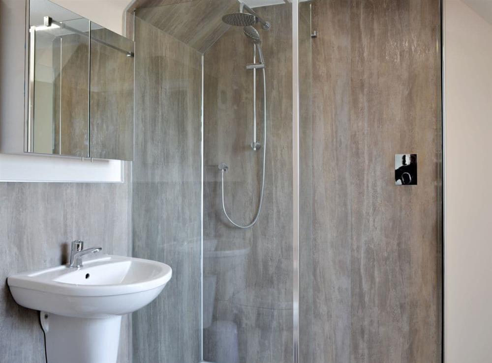 Shower room at Inver House Apartment in Inverurie, Aberdeenshire