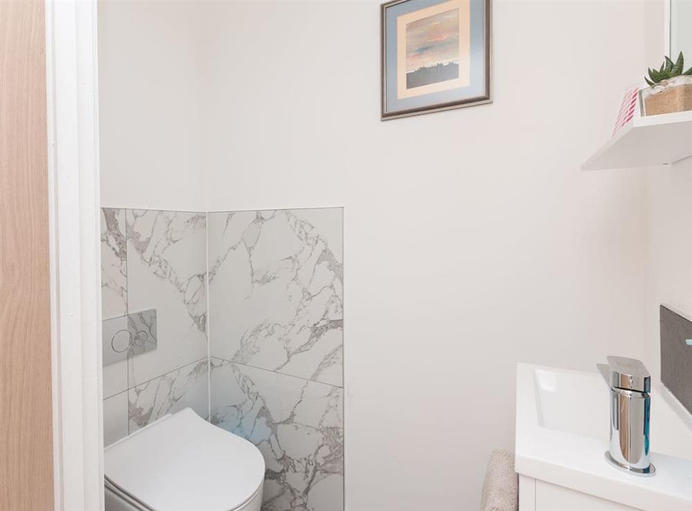 Separate WC at Inver Spey in Spey Bay, near Fochabers, Moray, Morayshire